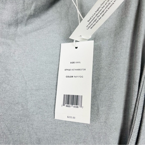 NWT Vince Stretch Cotton Wraparound Drapey Sleeveless Belted Midi Dress - Picture 5 of 7